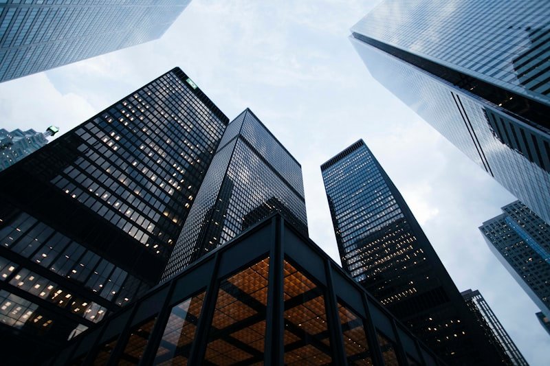 Modern free zone office towers
