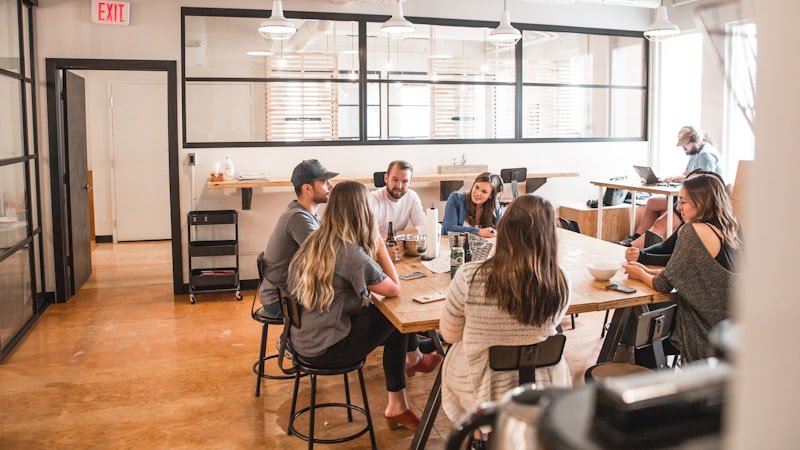 Corporate office meeting room