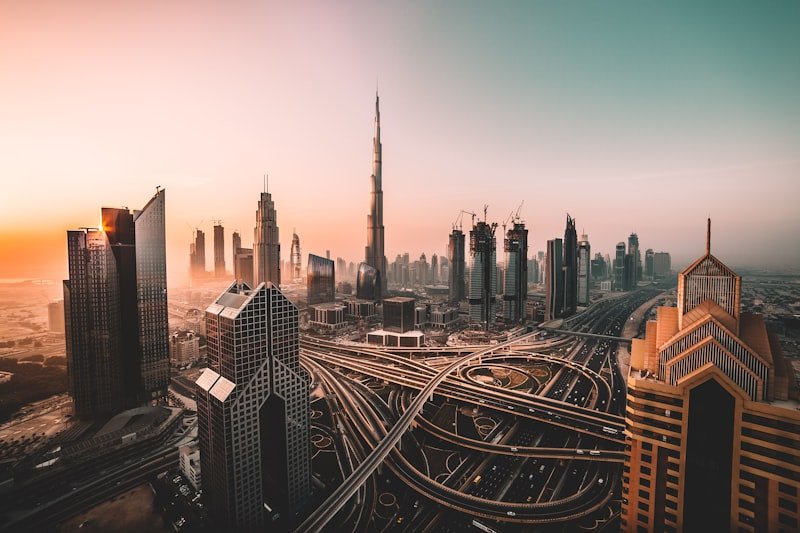 Dubai business skyline